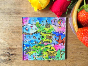 Wonderful Wales Glass Coaster