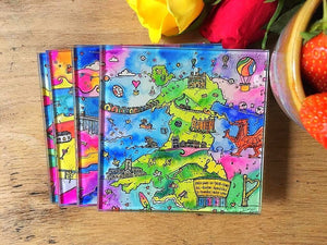 Wonderful Wales Glass Coaster