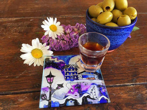 Aberaeron Harbourmaster Dreams Glass Coaster