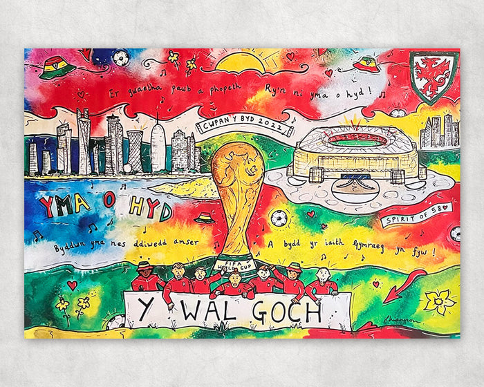 Wales 2022 World Cup A4 Print